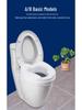 Rialzo per Sedile del WC con Braccioli per Anziani, Donne Incinta e Persone Disabili