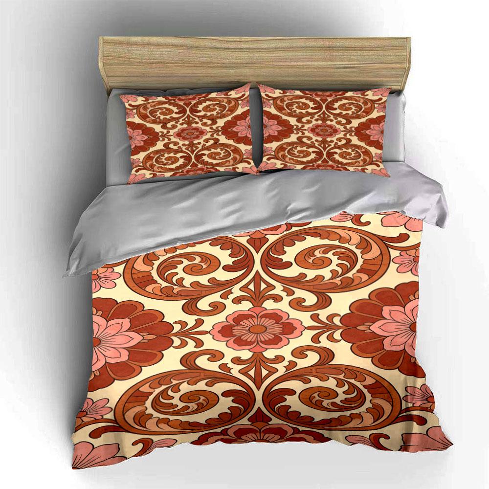 Floral and Scroll Motifs. Bedding Sets Duvet Cover Sets Duvet Covers Pillowcases(1 * Duvet Cover 2 * Pillowcases Without Duvet Insert)