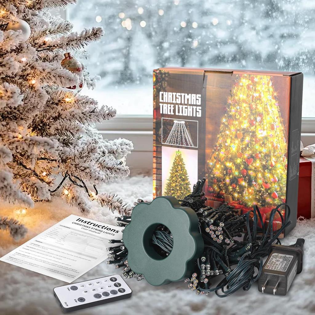 9.8FT Christmas Tree Lights for Christmas Decorations- Warm White