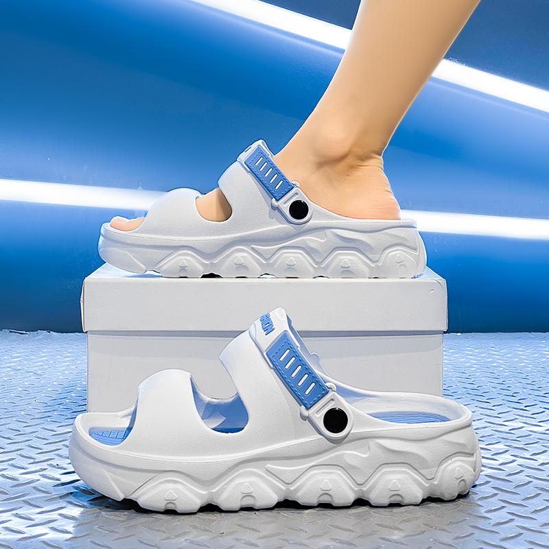 New Men's Sandals Big Size Thick-soled Lightweight Slippers Men's Fashionable Casual Sports Sandals Breathable Beach Shoes Men