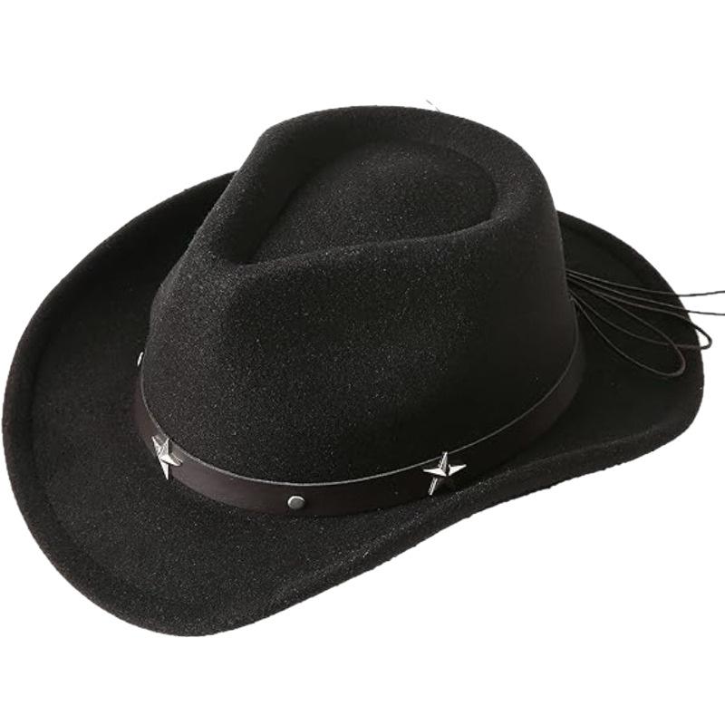 JYL TS DIY Suede Cowboy Hat Outdoor Casual Cap Suede Fabric