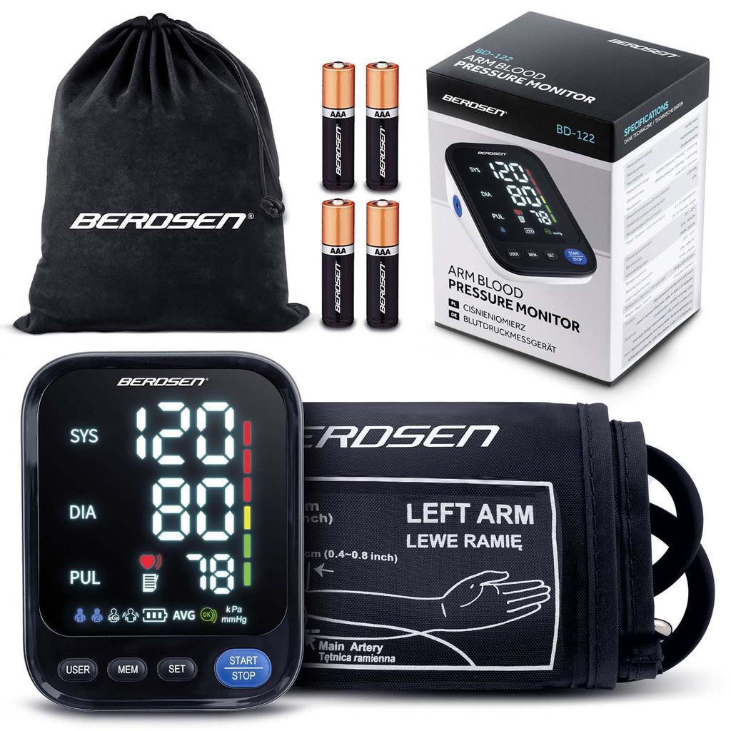 Upper Arm Blood Pressure Monitor With Polish Messages Bd-122 Berdsen