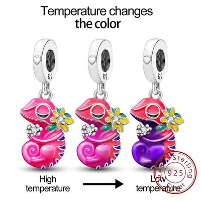 Copper Metal Chameleon Luminous Firefly Dog Cat Charm Bead Components Bead Component Compatible With Do It Yourself Bracelet High Quality Fine