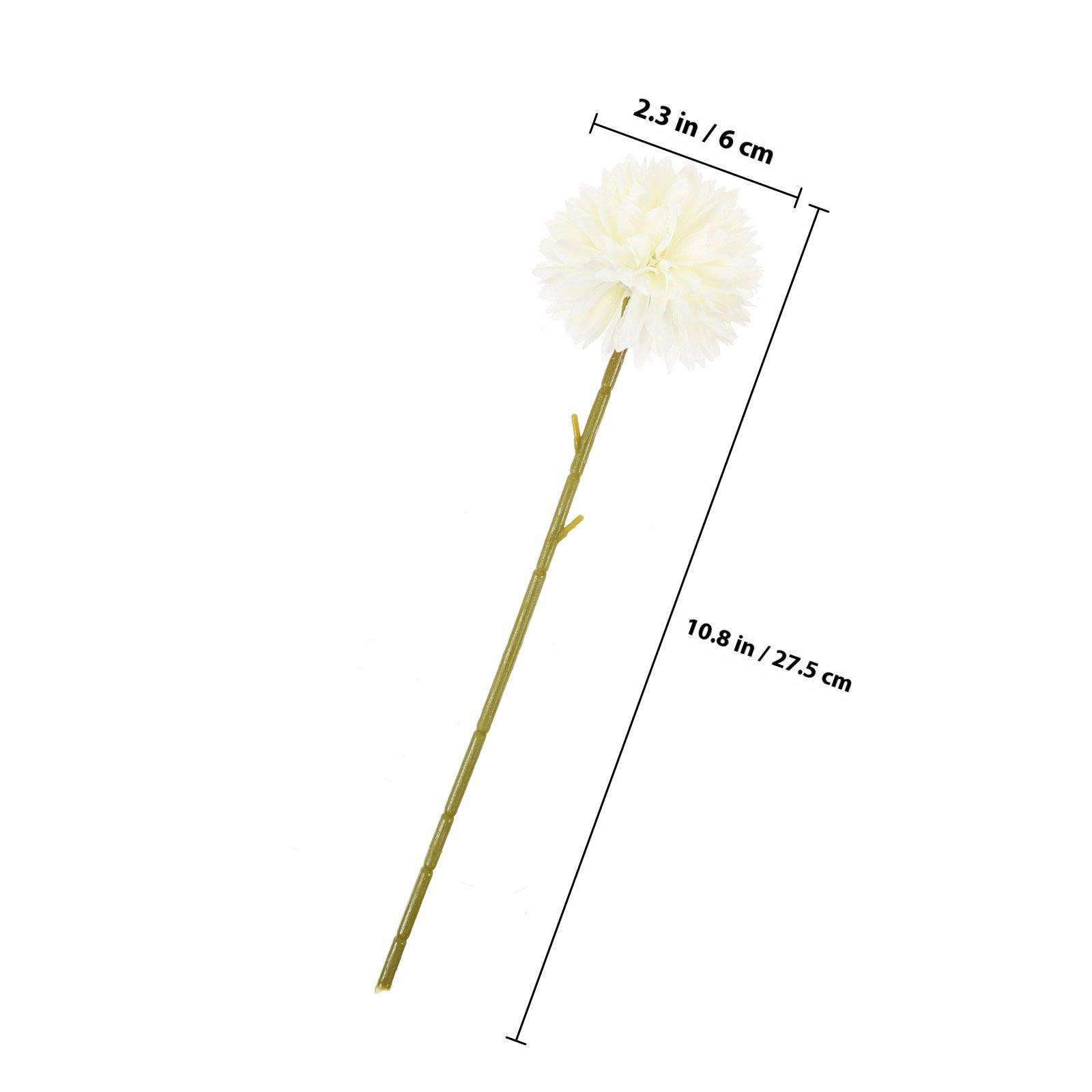 12Pcs Artificial Dandelion Flowers Realistic Simulation Home Decor DIY Bouquet Floral Arrangement Fake Dandelion Ornaments