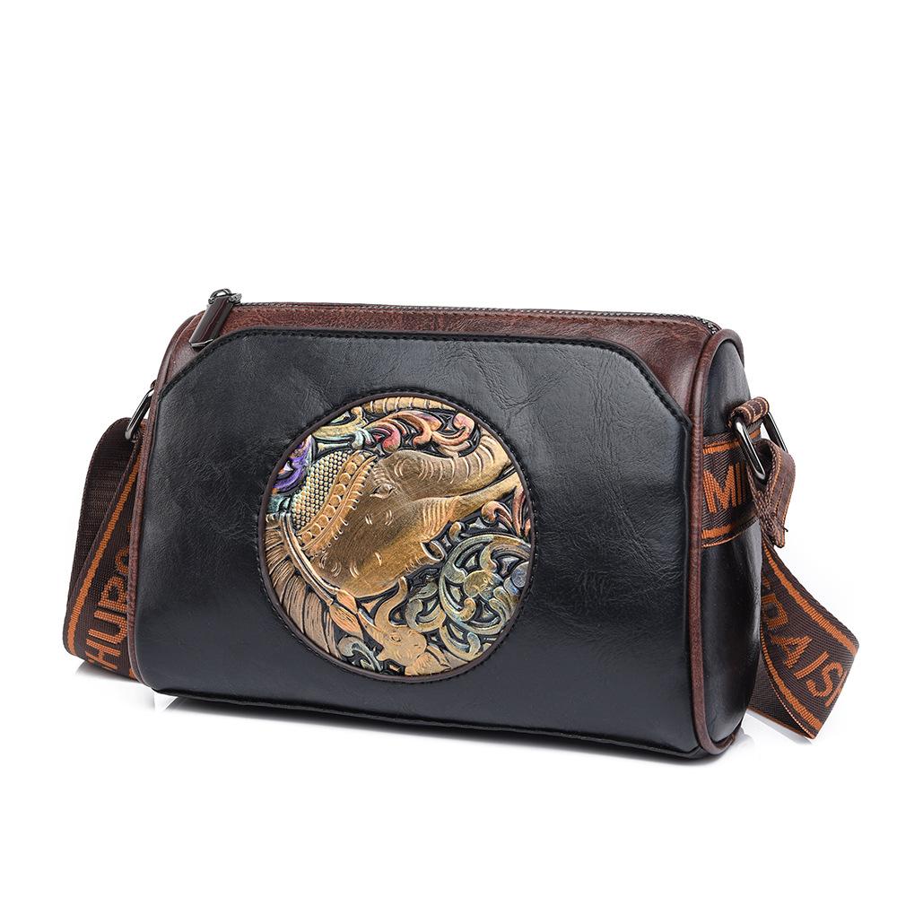 Wysokiej jakości kobiety olejowoskowa skórzana torba listonoszka na ramię torebka Retro kobieca torba typu Crossbody o małej pojemności Lady New Luxury Sac
