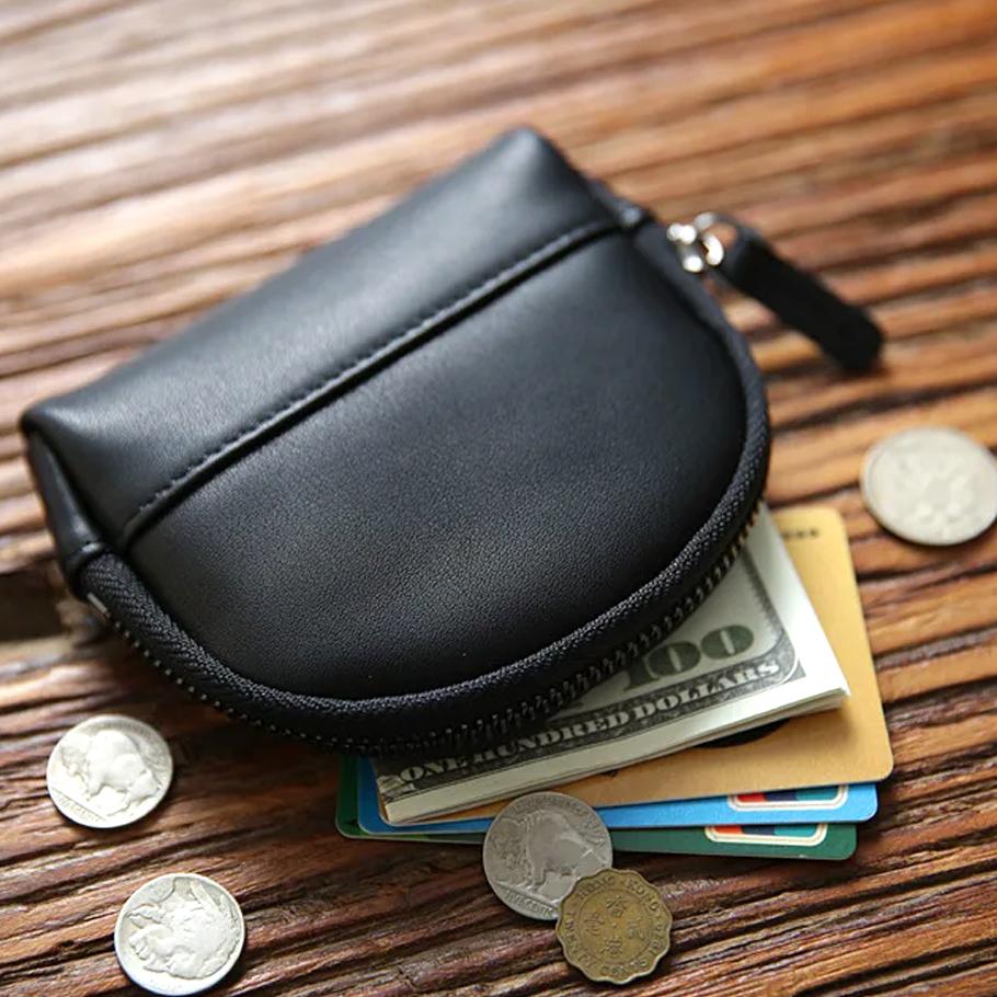 Кошелек для монет из натуральной кожи для мужчин и женщин — фото 3