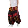 Chinese Style Men Thai Elephant Beach Pants 2026 Spring Summer Men Retro Cotton Trousers Harlan Straight Leg Mid Waist Pants