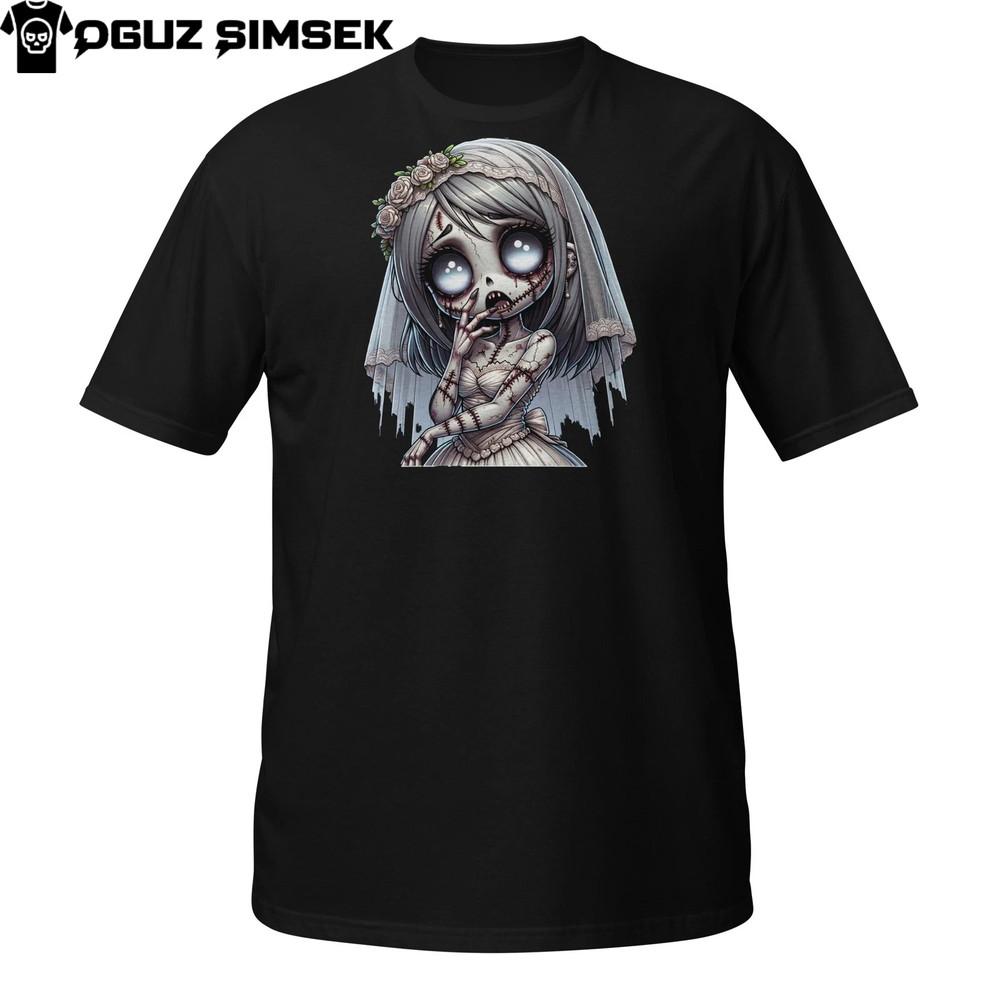 Undead Zombie Bride Tee – Creepy Elegant Horror Girl