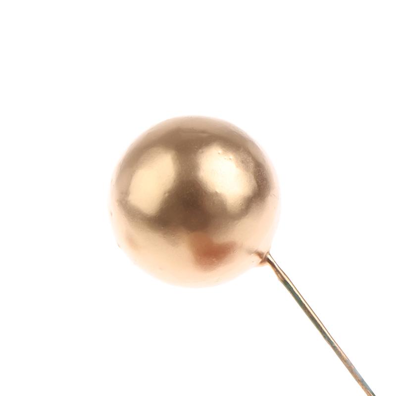 20Pcs Golden Ball Cake Topper Birthday Party Cupcake Topper For Cake Decoration