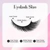 TecoKart® 14-Pair Natural Cat-Eye False Eyelashes for Women - Lightweight, Comfortable & Easy to Apply | Cat-Eye Effect | Feather-Light | All-Day C
