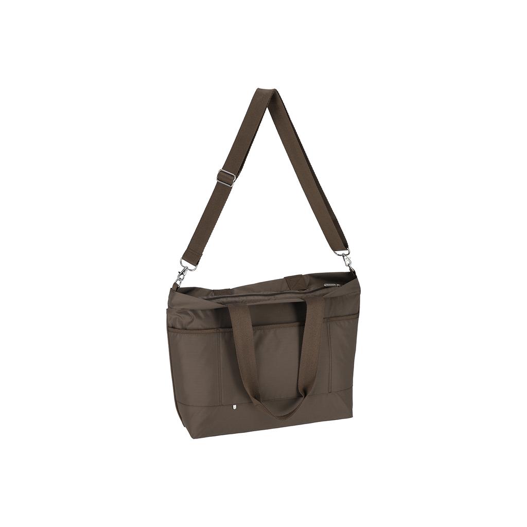 Lesportsac Classic Dark Chocolate Carryall Zip Tote Bag