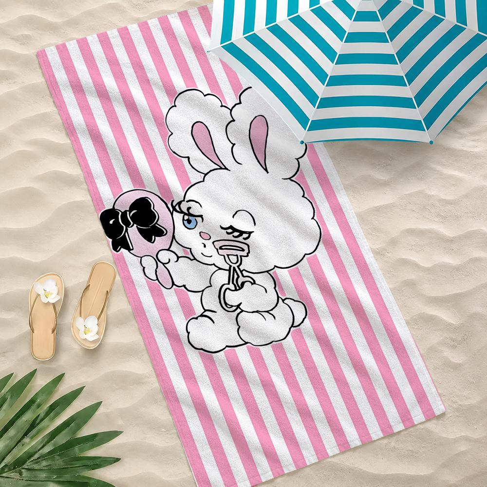 Illustration Foxy Illustration Towel Microfiber Beach Towel Quick Dry Absorbent Soft for Swimming Yoga Resort Travel Camping