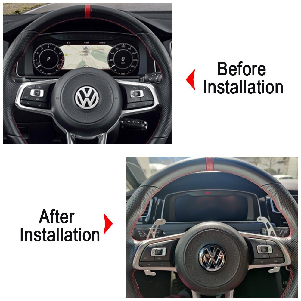 BSK1 Per VOLKSWAGEN VW GTI Estensori Palette Cambio Per Volkswagen Golf 7/7.5 MK7 GTI GTE GTD R Rline VW Polo MK6 Scirocco Jetta GLI in2