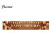 Birthday Decoration Banner Large Happy Yard Sign, 70 x 15 Inch Neon Cyberspace Theme Outdoor Backdrop for Boys Girls Party Supplies Portable