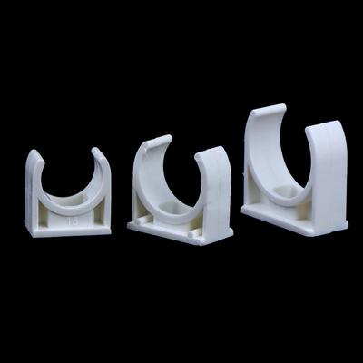 200Pcs White U-Shaped Clamp For Conduit Leak-Proof Water Pipe Securement Hose Brackets With 16/20/25Mm Inner Diameter