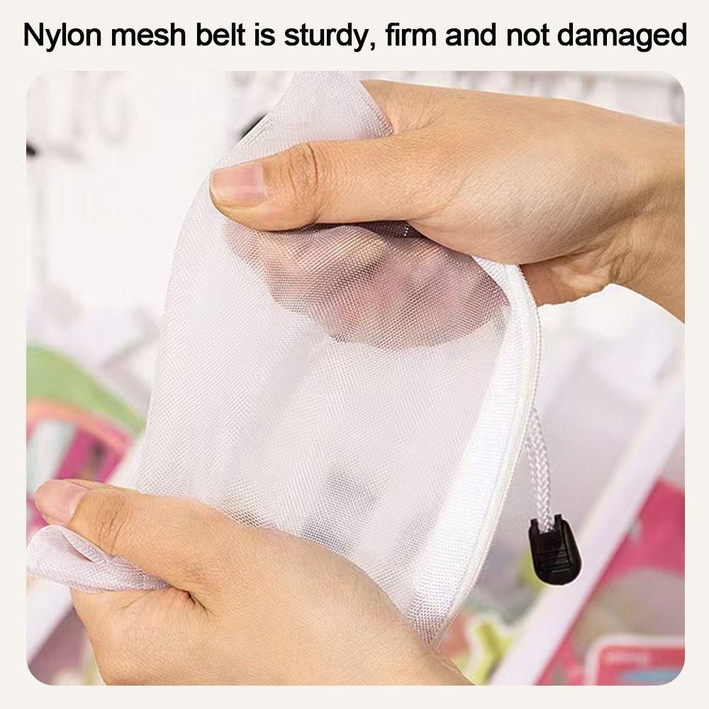 Transparent Mesh File Bag Nylon Pencil Case New Pen Bag  Office