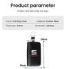 wszp1 Car Key Bag Carbon Fiber Key Holder Keyring Wallet Zipper For Seat Leon Ibiza Alhambra Exeo Altea Arona Mii IBL Car Accessories
