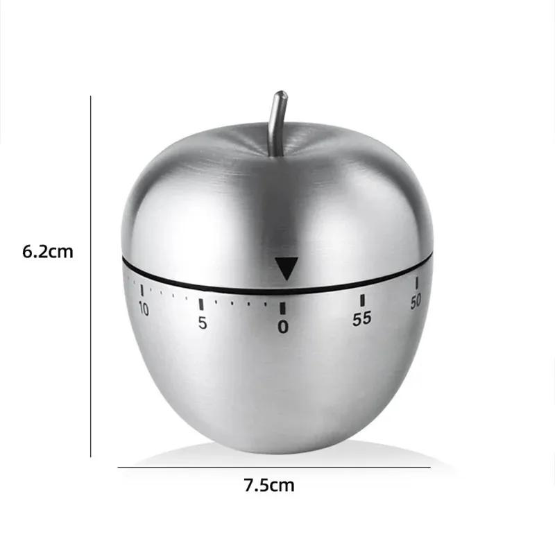 Kitchen Supplies Stainless Steel Egg Clock Kitchen Timer Alarm Count Up Down Clock 60 Minute Countdown Cooking Timer
