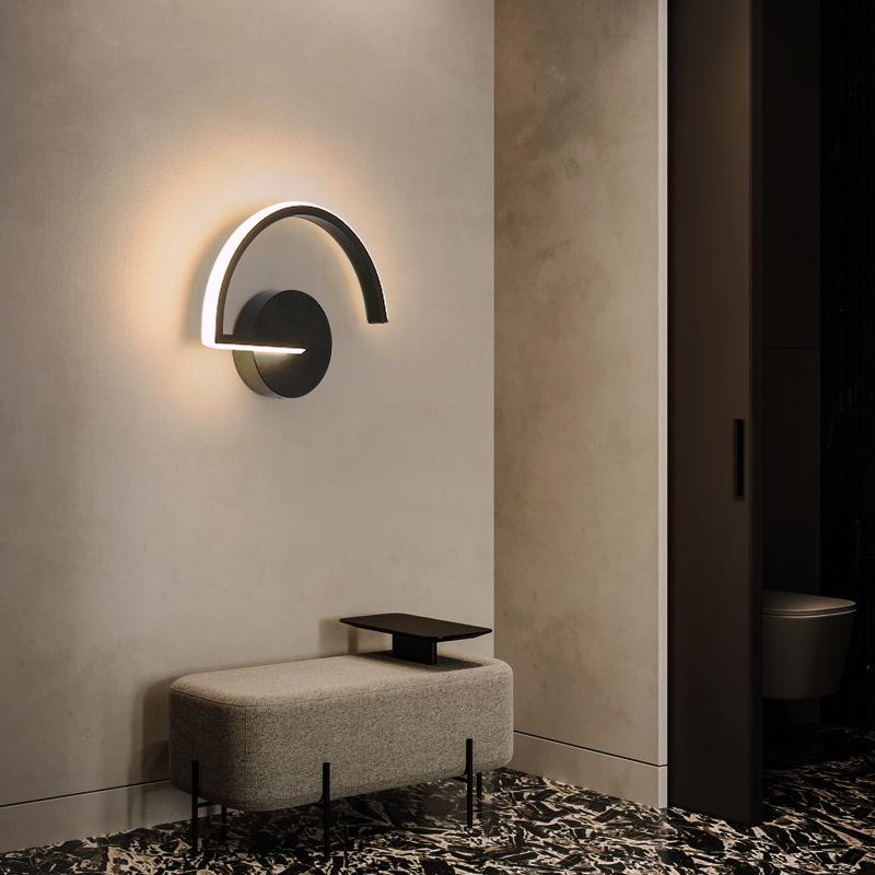 Hot Modern Black Decoration up Down Outdoor Indoor Luxury Home Room Bedroom Hotel Bathroom Lamp Reading Light LED Wall Lamp
