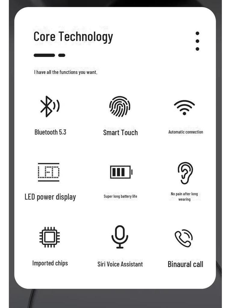 Universelt øreklemme Bluetooth-headset for Huawei, Apple, vivo, Xiaomi, Oppo, Android-nettbrett - Konduksjonsteknologi