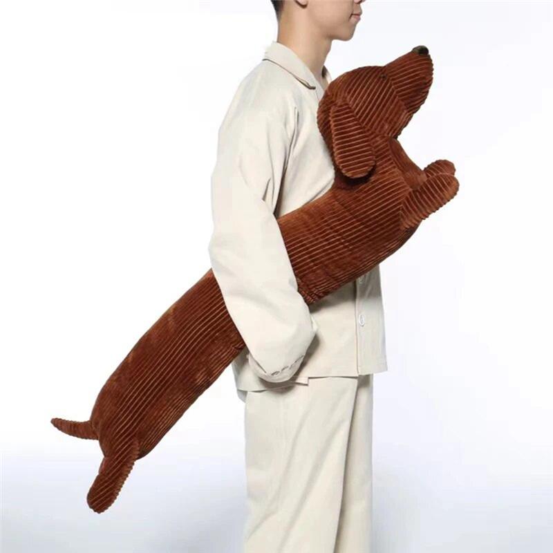 Gift For Kids Dachshund Dog Plush Hug Pillow Soft Stuffed Throw Cushion Animal For Home For Sofa Decoration 50Cm
