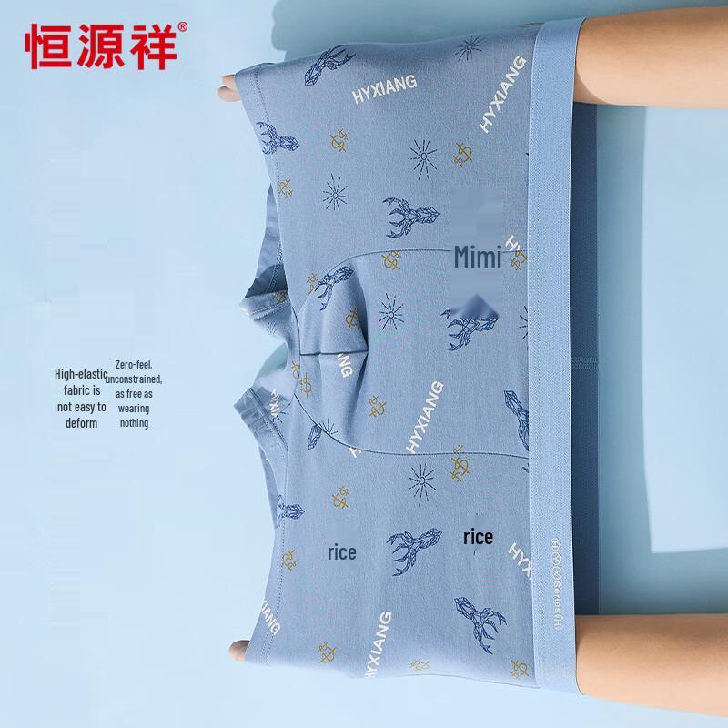 Hengyuanxiang Boys' Cotton Boxer Briefs 4-Pack