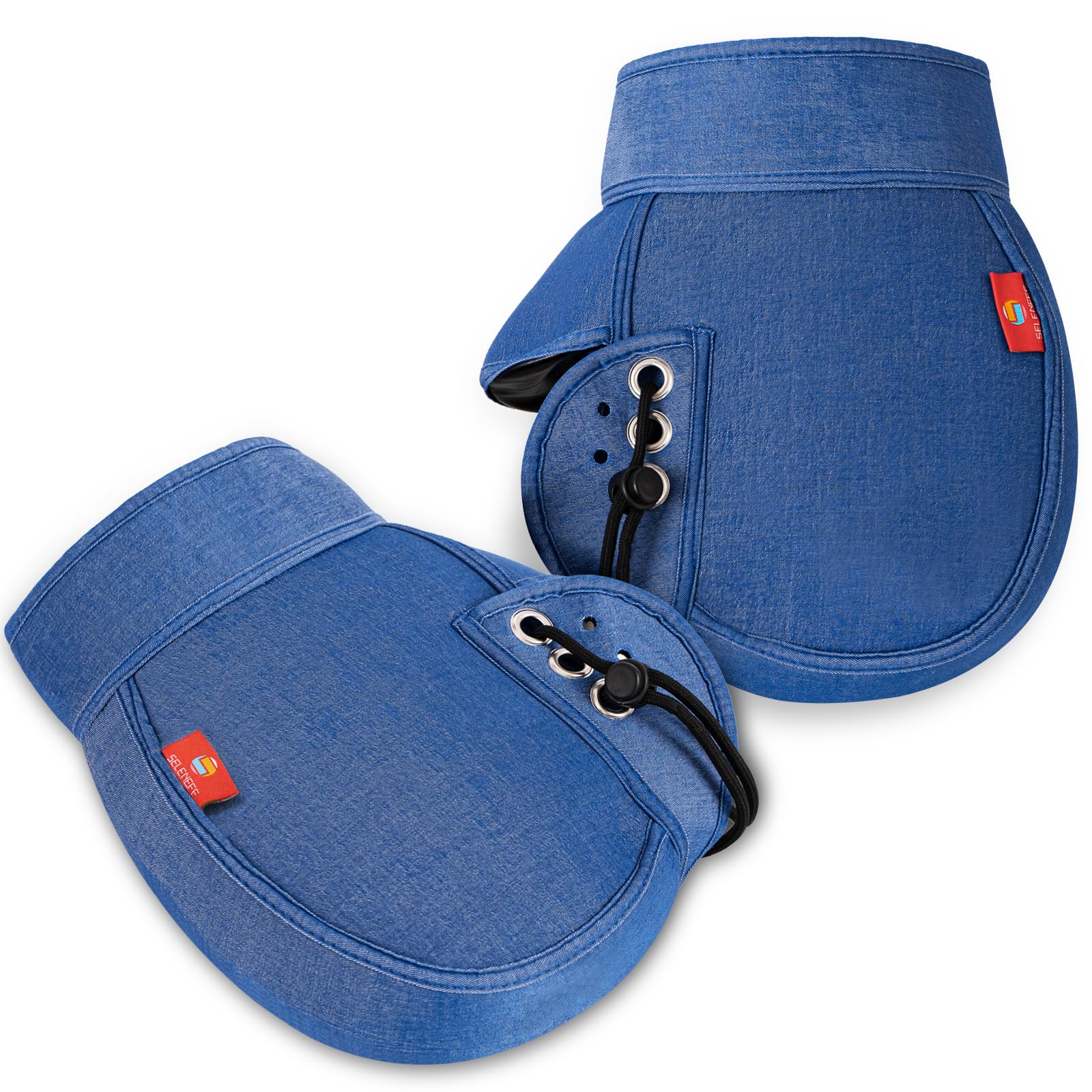 

SELENEFF Motorcycle Handlebar Waterproof and Fully Handle for Denim Color Cover, Cold-Resistant, Neoprene, Warm, Fleece-Lined, Waterproof, Warmer, джинсовый