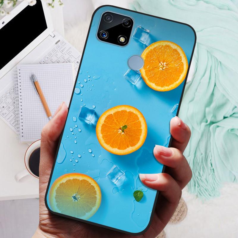 Pro Realme C25s pouzdro Soft TPU silikonový kryt na telefon pro OPPO Realme C25 pouzdro Bumper C25S RMX3195 C 25S nárazuvzdorný kryt Coque