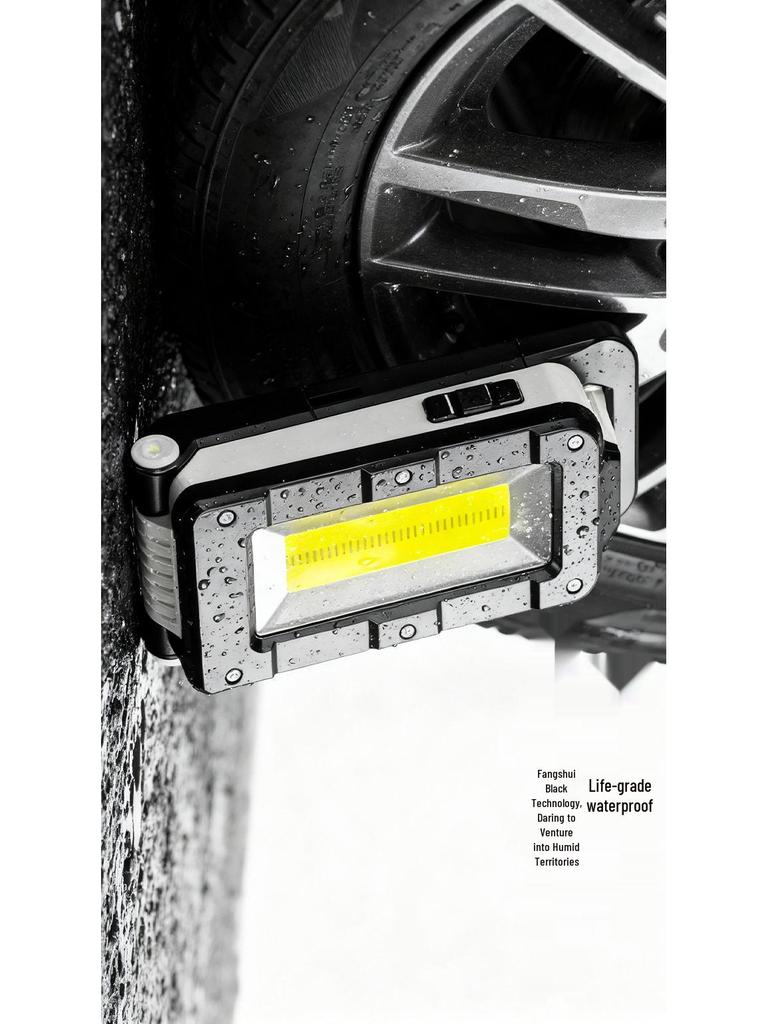 Portable Outdoor Work Light: Foldable, High Brightness, Magnetic, Multi-Light Source for Camping and Inspections