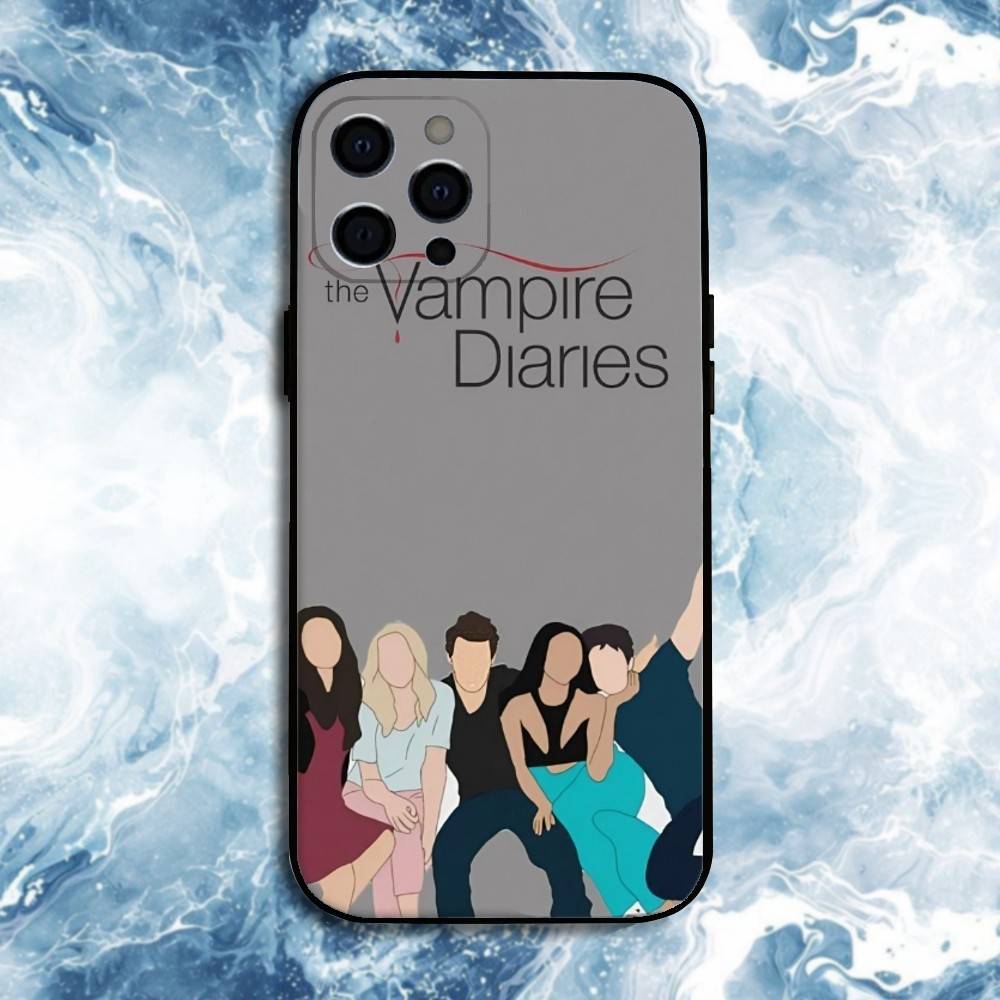 

Vampire Diaries Phone Case For iPhone17,16,15,14,13,12,11 Plus,Pro Max, Soft Silicone Black Cover iPhone12PRO