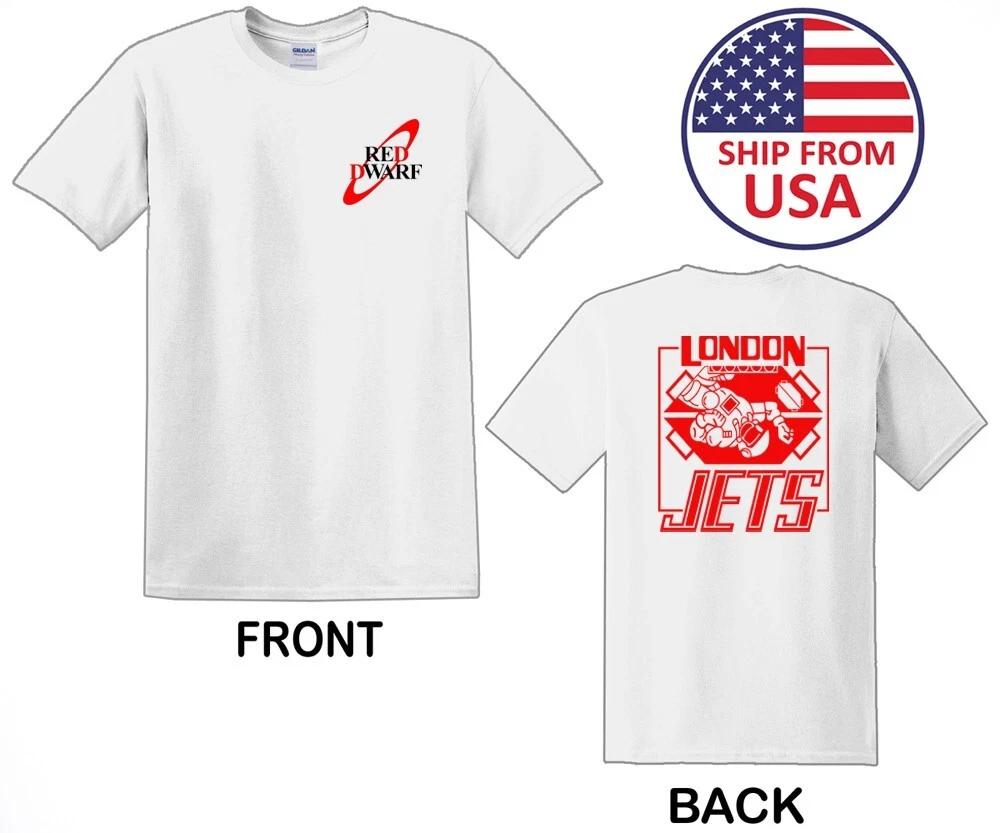 Red Dwarf London Jets Men s White Size S to 3XL 4XL