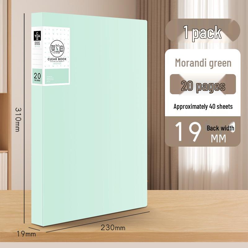 6082 A4 Transparent Document Binder & Organizer Folder