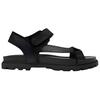 Coach Signature Leather Round Toe Velcro Thick Sole Slide Sandals Men Sandals Black CAP63-BK/CQ