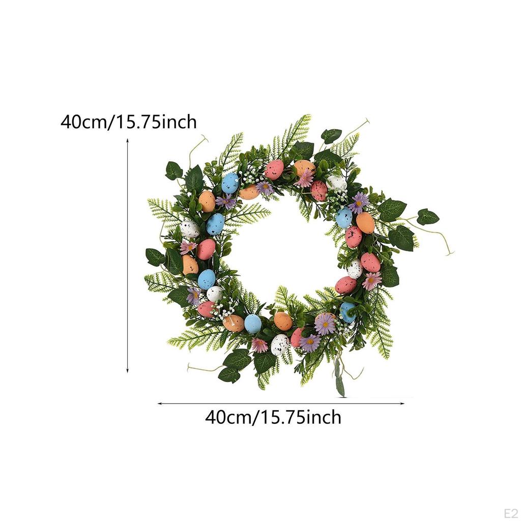 Easter Egg Wreath Door Stable Versatile Professional Decor Artificial Flower Garland
