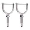 2PCS 1 2 Inch Oarlocks Polished Stainless Steel Side Mount Rowlocks for Small Boats Canoe Kayak Dinghy