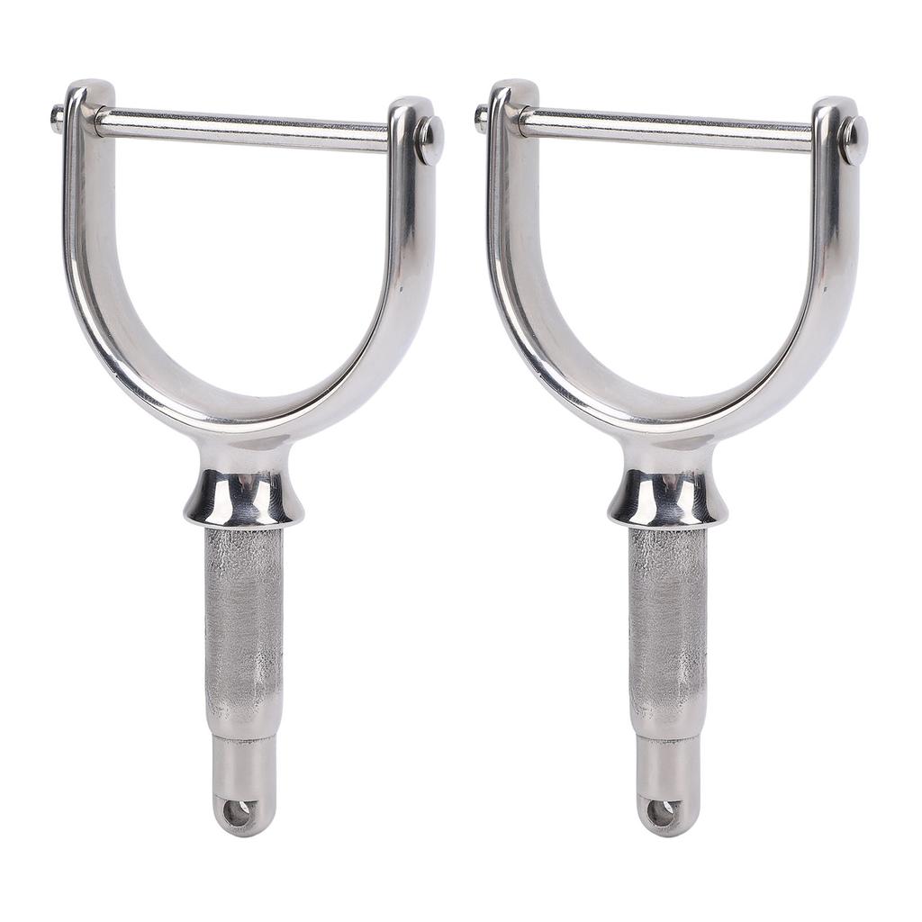 2PCS 1 2 Inch Oarlocks Polished Stainless Steel Side Mount Rowlocks for Small Boats Canoe Kayak Dinghy