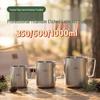 Titanium Latte Art & Camping Coffee/Frothing Cup
