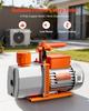 Vakuumpumpe, 7 CFM 198 L/min, HVAC Zweistufige Drehschieber-Klimaanlagen-Vakuumpumpe, für R134a R22 R410a R1234YF R32, 4-poliger Motor, für Kfz-Klimaanlagen