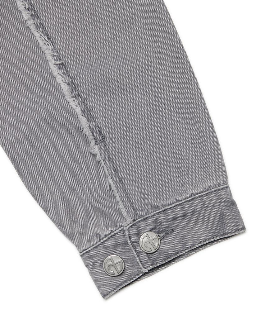 Nomanual Rough Cut Trucker Jacket - Washed Gray