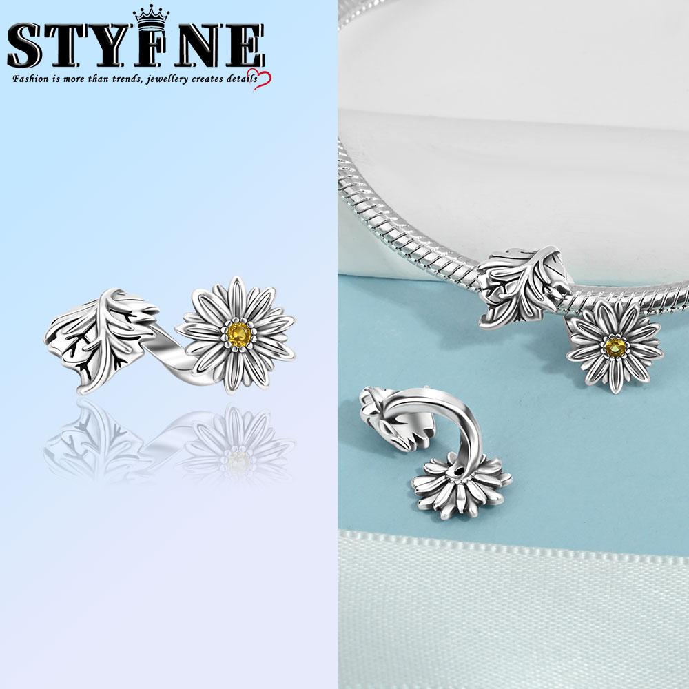 

S Медный Синий Букет Романтический Язык Цветов Тема Шармы Бусины Подходят Пан Оригинальные Браслеты DIY Подарки Изысканные Ювелирные Изделия