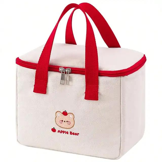 1PC -Handheld Insulated Bags Students Bring Your Own Box Lunch Bags Office Lunch Bags Thickened Tote Bags