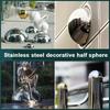 Stainless Steel Half Sphere, Smooth Finish, Spherical Decoration, Suitable for Various Venues, Holiday Decorations, Ornaments