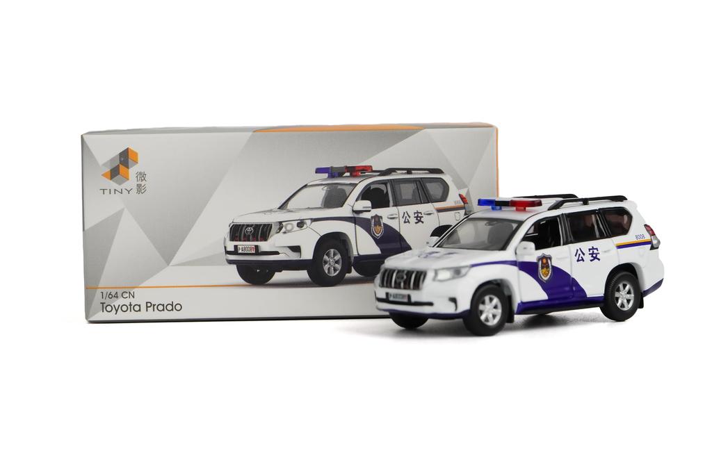 Tiny City Scale CN03 Toyota Prado Chinese Police Vehicle Diecast Model Car 1/64 (8008)