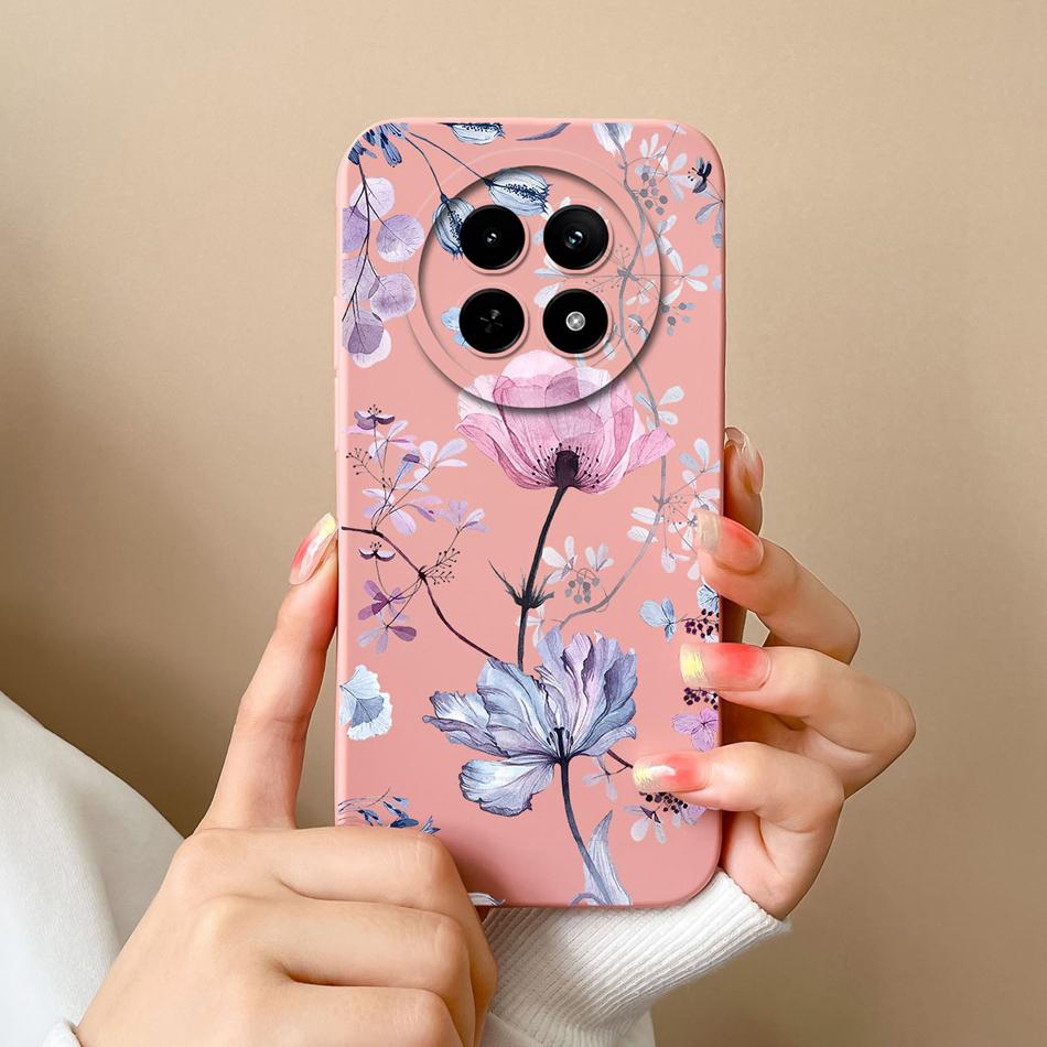 For OPPO Realme 12X 5G Phone Cases Cartoon Liquid Silicone Full Coverage Anti Drop Shell For Realme12 X Back Covers Bumper Funda