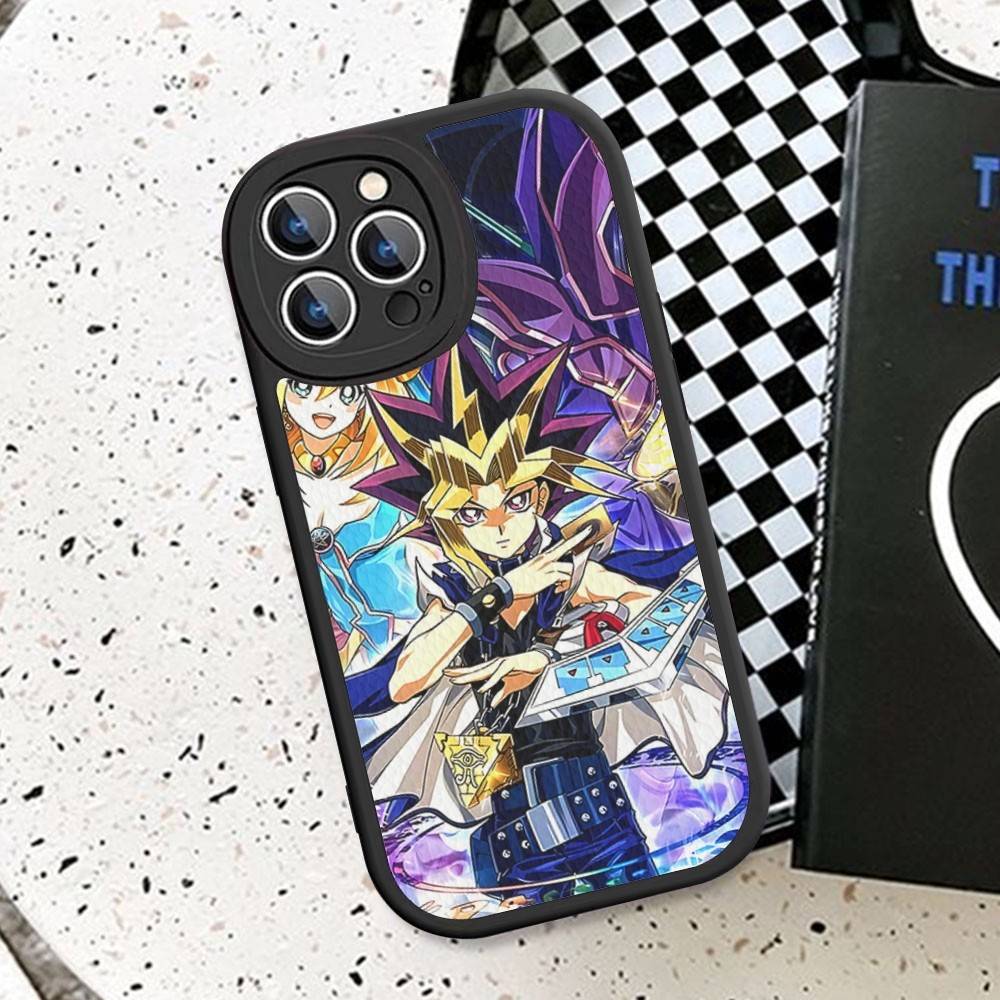 Amine Yu Gi Oh Classic Phone Case For IPhone 16 15 14 13 12 11 Pro Max Plus Leather Cover