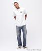 AVIREX FELIX EMBROIDERY LOGO Embroidered Logo Short Sleeve Size T-SHIRT, Men's T-Shirt, M, 030, White, 783-5134035