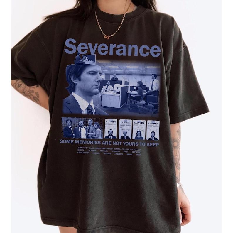 Severance Tv Show Graphic Tee Lumon Industries Vintage TShirt Fan Shirt Retro Thriller SciFi TShirt Retro 90s Shirt