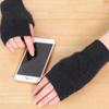 Exposed Finger Mink Cashmere Gloves Wool Warm Gloves Protable Knitted Wool Glove  Autumn