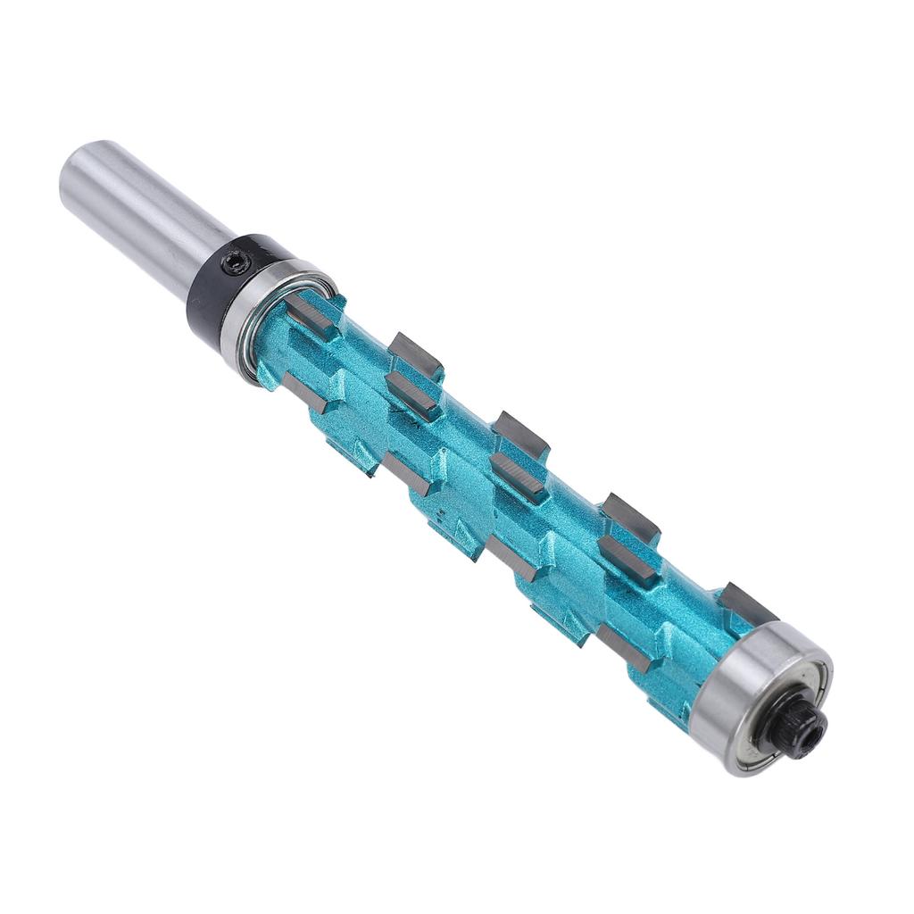 Flush Trim Spiral Router Bit Cemented Carbide 1/2in Shank 3/4in Cutting Diameter Double Bearing Rout