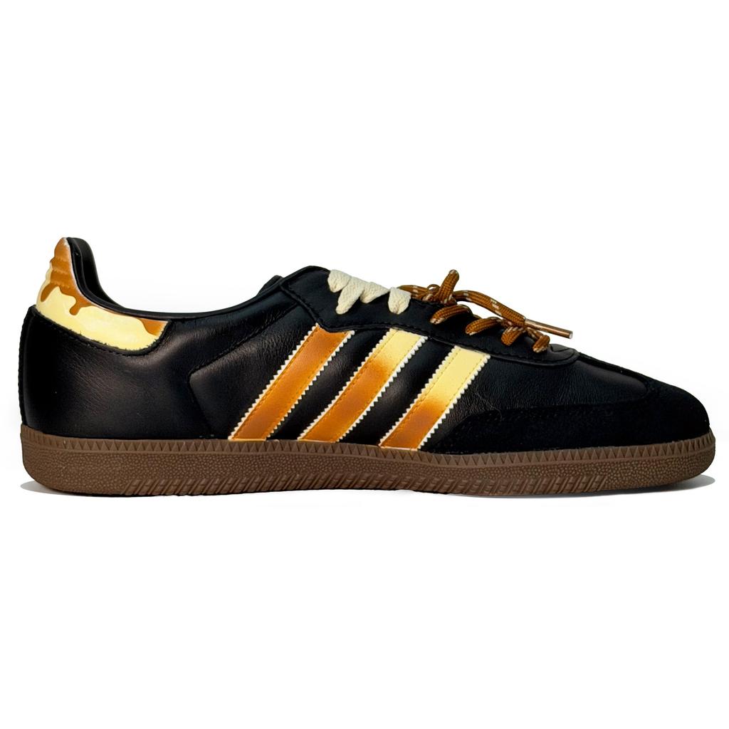 Adidas Originals SAMBA OG Low top German Army Trainers Unisex Black Yellow B75807(Team1521-)